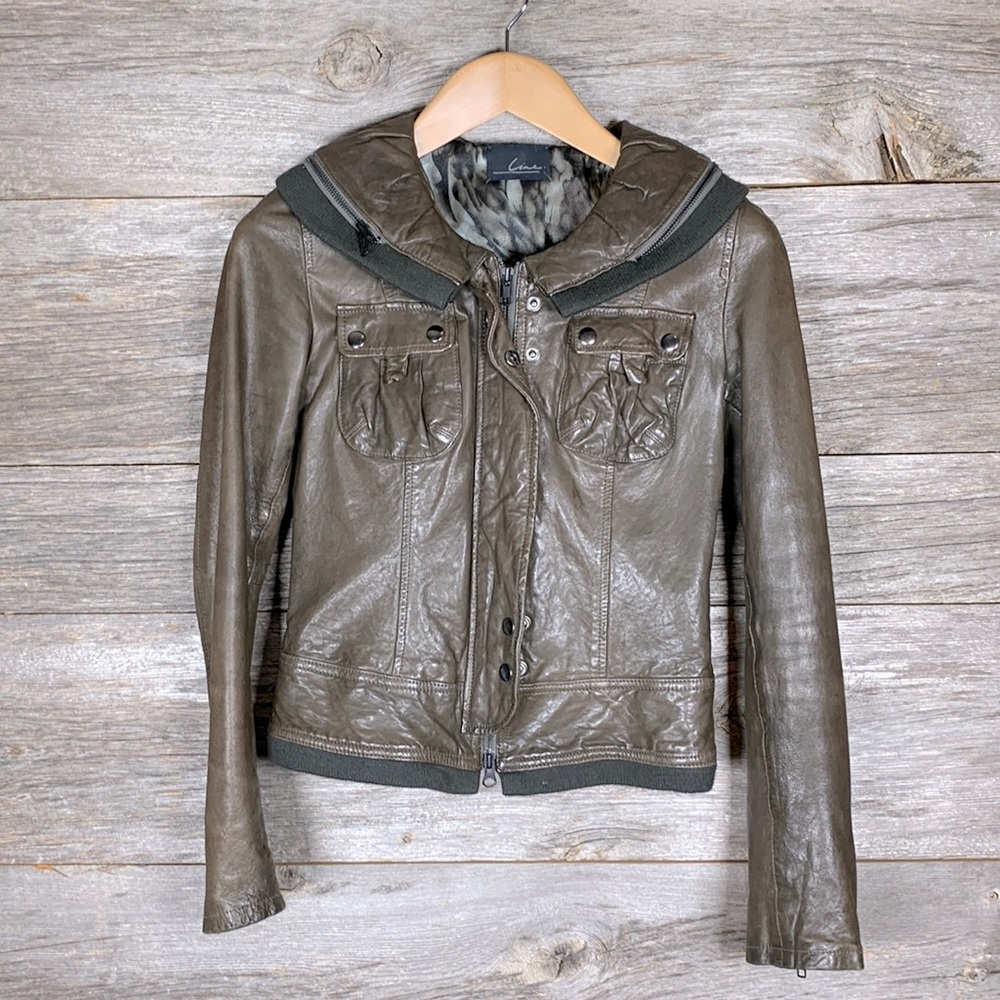 LINE Leather jacket